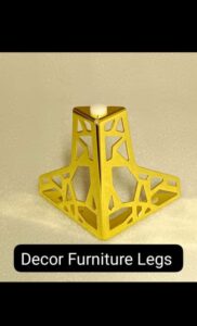 Metallic sofa legs