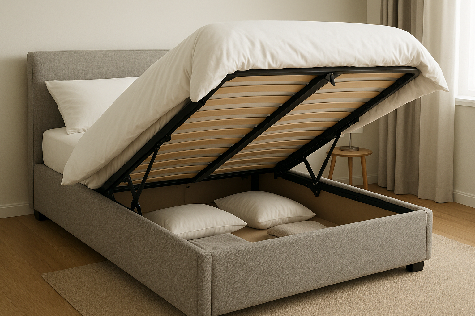 Bed Lift Mechanism Heavy Duty Gas Spring Storage Bed