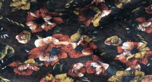 Printed Velvet Fabric