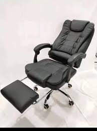 Leather recliner office chair