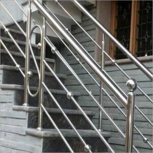 Outdoor stainless staircase