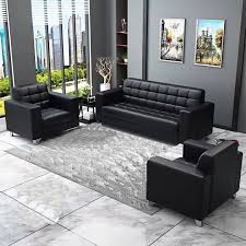 Executive leather sofa set