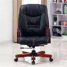 Managerial Leather Office Chair for Professional Workspaces