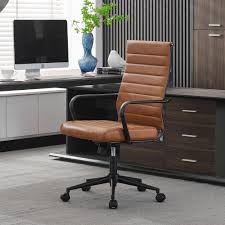 Contemporary leather office chair for Comfortable Workspaces