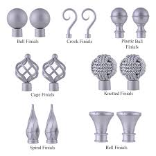 Stylish Curtain Rod Finials Functional Window Decor