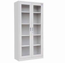 Lockable Glass Office Cabinet
