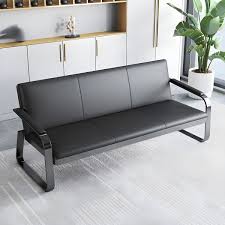 Reception leather sofa