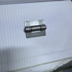 Weld-on butterfly hinge for steel doors
